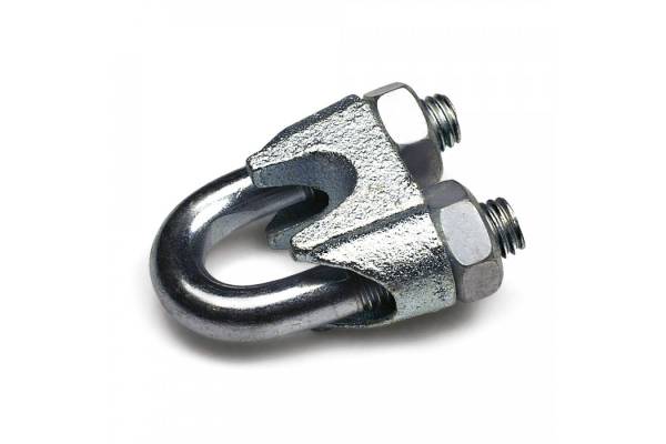 PR08.3892 Зажим троса одинарный D4мм тип Слоник DIN 741 (100 шт/уп) Промрукав