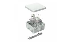 40-0210-7035-FR1.5-4 Коробка огнестойкая для о/п Е15-Е120 RAL7035 80х80х40 (44 шт/кор) Промрукав