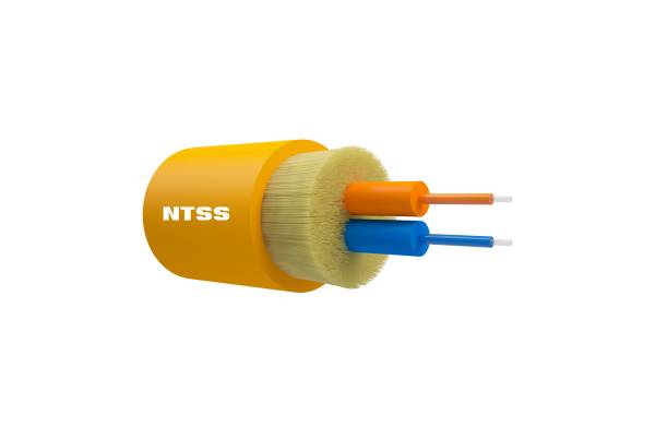 NTSS-FO-D-IN-9-2-LSZH Оптический кабель распределительный, OS2, 9/125, 2 волокна, LSZH, жёлтый NTSS