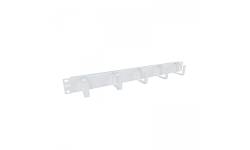 NTSS-HORG-1U-5(45) Организатор кабельный горизонтальный NTSS, крепление 19 1U, 5 колец глубиной 45мм, металл, серый RAL 7035 NTSS