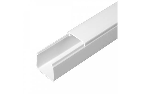 PR.0625251 Кабель-канал белый 2-й замок в п/э 25х25 (48м/уп) Промрукав