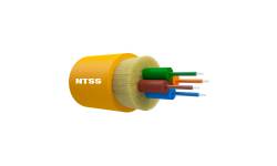 NTSS-FO-D-IN-9-4-LSZH Оптический кабель распределительный, OS2, 9/125, 4 волокна, LSZH, жёлтый NTSS