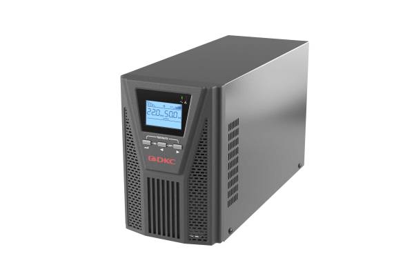 SMALLT1A10S Онлайн ИБП серии Small Tower, 1000 ВА/900 Вт, 1/1, 2xSchuko, EPO,USB, RS-232, RJ45, з/у 1А, 3x7Ач DKC