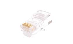 NMC-RJ88RZ50UD1-BK-100 Коннектор RJ45/8P8C под витую пару, Кат.5e (Класс D), 100МГц, покрытие 50мкд NIKOMAX