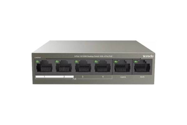 TEF1106P-4-63W Коммутатор POE Tenda