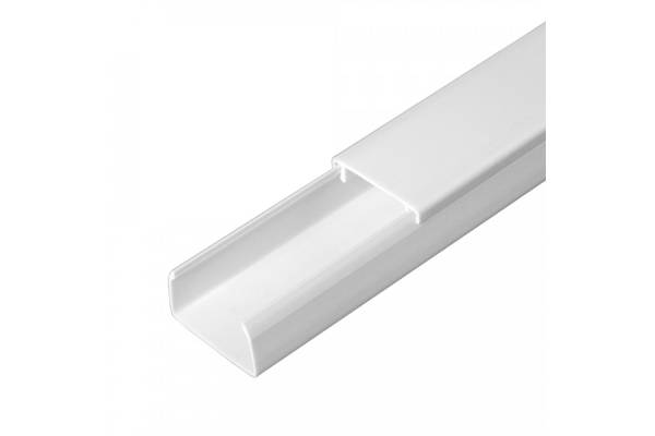 PR.0625161 Кабель-канал белый 2-й замок в п/э 25х16 (80м/уп) Промрукав