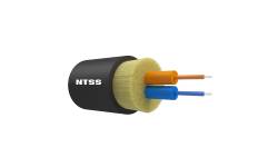 NTSS-FO-D-IN/OUT-62.5-2-LSZH Оптический кабель IN/OUT, OM1, 62.5/125, 2 волокна, LSZH, черный NTSS