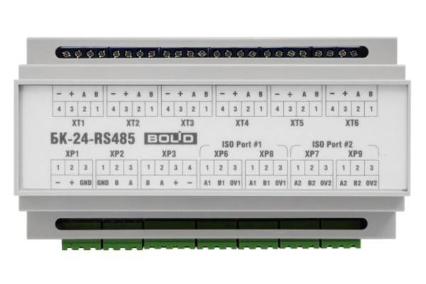 БК-24-RS485-01 Блок коммутации для установки в монтажный шкаф Болид