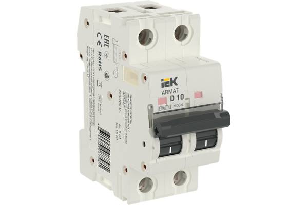 AR-M06N-2-D010 ARMAT Автоматический выключатель M06N 2P D 10А IEK