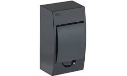 MKP12-N-04-41-K02 KREPTA 3 Корпус пластиковый ЩРН-П-4 IP41 черный IEK