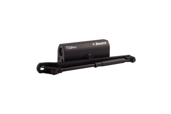 440 ISPARUS Доводчик дверной морозостойкий (от 80 до 140кг) (черный) Нора-М