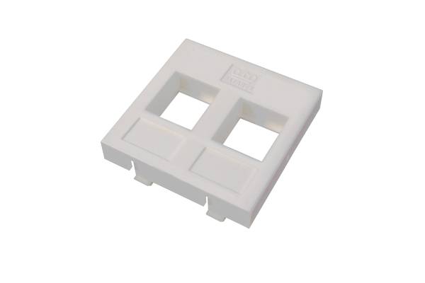 DR-5303 Адаптер Mosaic 45х45 мм для модуля Keystone, 2 порта, белый Datarex
