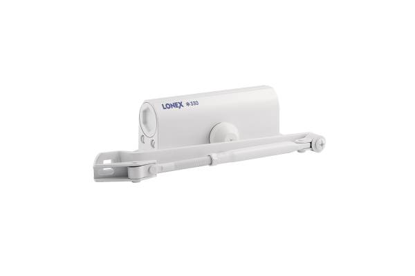 LONEX 330 Доводчик дверной (от 50 до 120 кг) (белый) Нора-М
