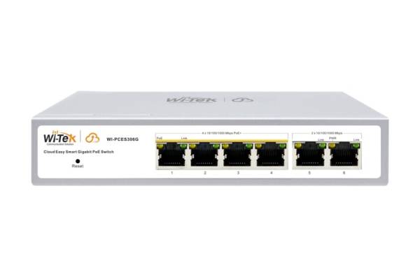 WI-PCES306G v2 Настраиваемый коммутатор 4 PoE порта GE + 2 GE Wi-Tek