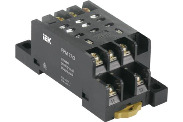 RRP10D-RRM-3 Разъем розеточный модульный РРМ77/3(PTF11A) для РЭК77/3(LY3) IEK