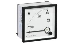 IPV10-6-0300-E Вольтметр аналоговый Э47 300В класс точности 1,5 72х72мм IEK
