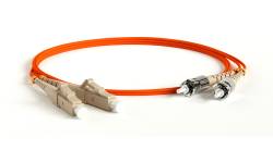 FC-D2-50-LC/PR-ST/PR-H-2M-LSZH-OR Патч-корд волоконно-оптический (шнур) MM 50/125 LC-ST Hyperline