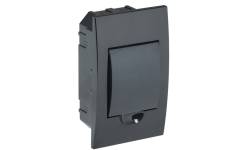 MKP12-V-04-41-K02 KREPTA 3 Корпус пластиковый ЩРВ-П-4 IP41 черный IEK