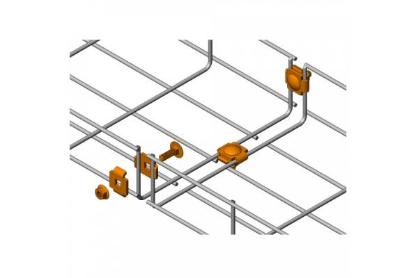 PR08.35307 Соединительный комплект проволочного лотка INOX (50 шт/уп) Промрукав