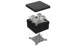 60-0300-9005-FR10.0-6 Коробка огнестойкая для о/п двухкомпонентная Е15-Е120 100х100х50 RAL9005 (14 шт/кор) Промрукав