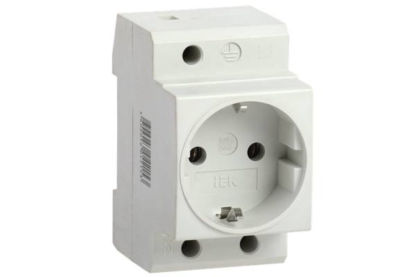 MRD10-16 Розетка РАр10-3-ОПс заземлением на DIN-рейку IEK