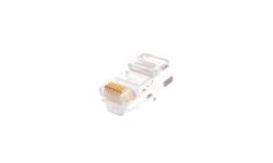 NMC-RJ88RZ50UD1-WT-100 Коннектор RJ45/8P8C под витую пару, Кат.5e (Класс D), 100МГц, покрытие 50мкд NIKOMAX