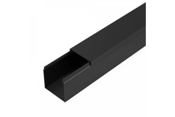 PR03.0213 Кабель-канал черный 2-й замок в п/э 25х25 мм (32 м/уп) Промрукав