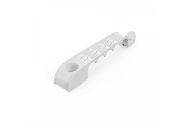 PR13.03275 Держатель труб для прямого монтажа односторонний на 5 мест серый d16 (30шт/210шт уп/кор) Промрукав