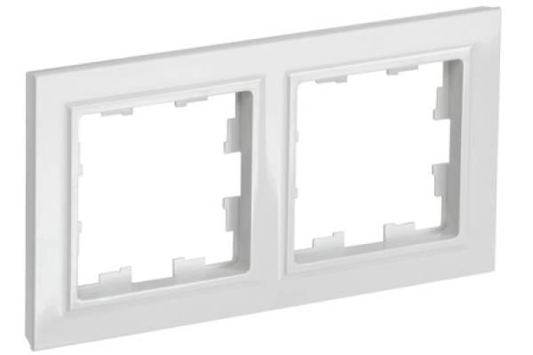 BR-M22-K01 BRITE Рамка 2-местная РУ-2-БрБ белый IEK