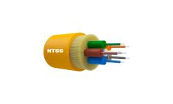 NTSS-FO-D-IN-9-6-LSZH Оптический кабель распределительный, OS2, 9/125, 6 волокон, LSZH, жёлтый NTSS