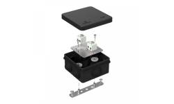 40-0210-9005-FR1.5-4 Коробка огнестойкая для о/п Е15-Е120 RAL9005 80х80х40 (44 шт/уп) Промрукав