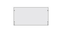 R5PRK2 Заглушка сплошная 19 2U RAL7035 DKC