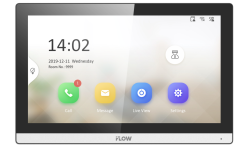 F-VI-3445IPE1 (Аналог DS-KH6350-TE1) 7“ IP видеодомофон iFlow