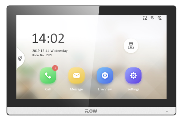 F-VI-3445IPE1 (Аналог DS-KH6350-TE1) 7“ IP видеодомофон iFlow