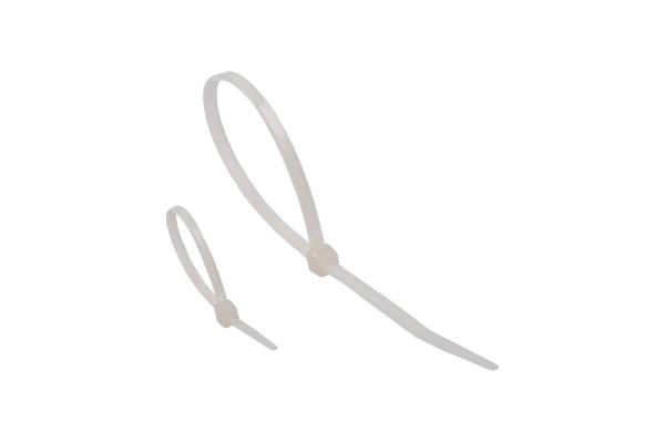 Стяжка NIKOMAX нейлоновая неоткрывающаяся, 100х2,5мм, белая, уп-ка 100шт.