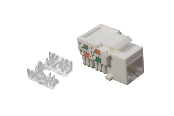 DR-5103 Розеточный модуль Keystone кат. 6 UTP 1xRJ45 T568A/B белый Datarex
